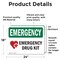 Signmission Drug Kit With Symbol, 24 in W x Rectangle, Vinyl Decal OS-2PACK-EM-D-1824-L-10308 - alternate 6